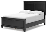 Lanolee Black Full Panel Bed - Ella Furniture