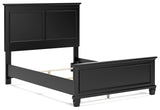 Lanolee Black Full Panel Bed - Ella Furniture