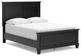 Lanolee Black Full Panel Bed - Ella Furniture