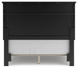 Lanolee Black Full Panel Bed - Ella Furniture