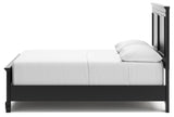 Lanolee Black Full Panel Bed - Ella Furniture