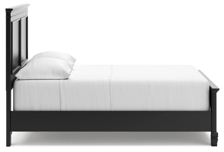 Lanolee Black Full Panel Bed - Ella Furniture
