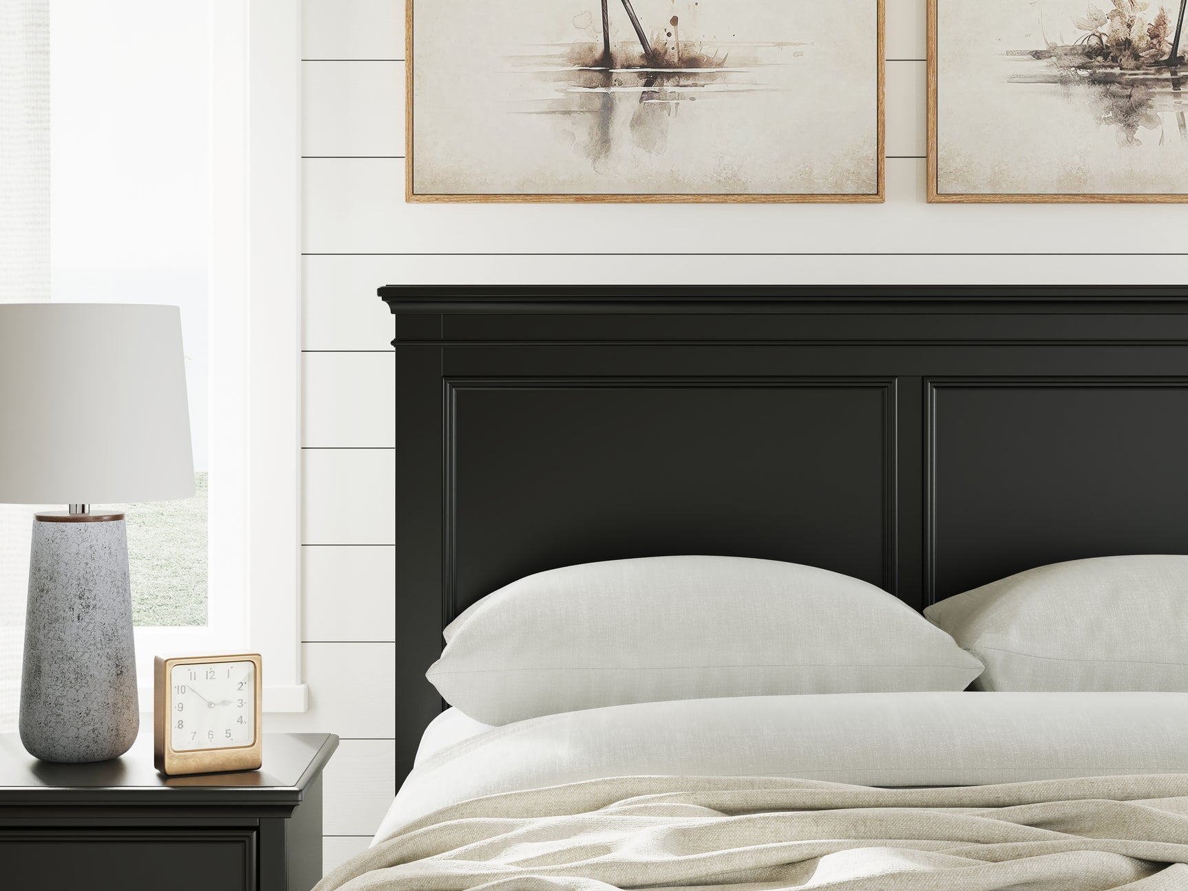 Lanolee Black Full Panel Storage Bed