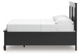 Lanolee Black Full Panel Storage Bed