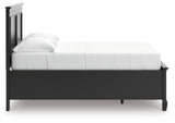 Lanolee Black Full Panel Storage Bed