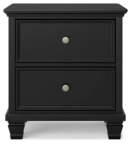 Lanolee Black Nightstand - Ella Furniture