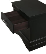 Amalia Black Sleek And Modern Sturdy Metal King Velvet Upholstered Tufted Panel Bed - Ella Furniture