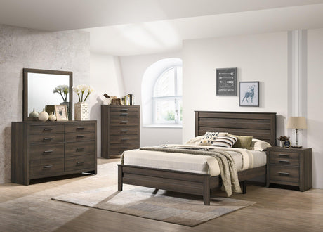 Marley Dresser Brown, Sleek And Modern Wood, Metal 8 Drawers - Ella Furniture