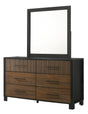 Nemy Brown Dresser and Mirror from Ella Furniture