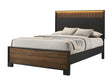 Nemy Brown LED Panel King Bed from Ella Furniture