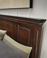 Porter Rustic Brown King Panel Storage Bed