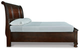 Porter Rustic Brown King Sleigh Storage Bed