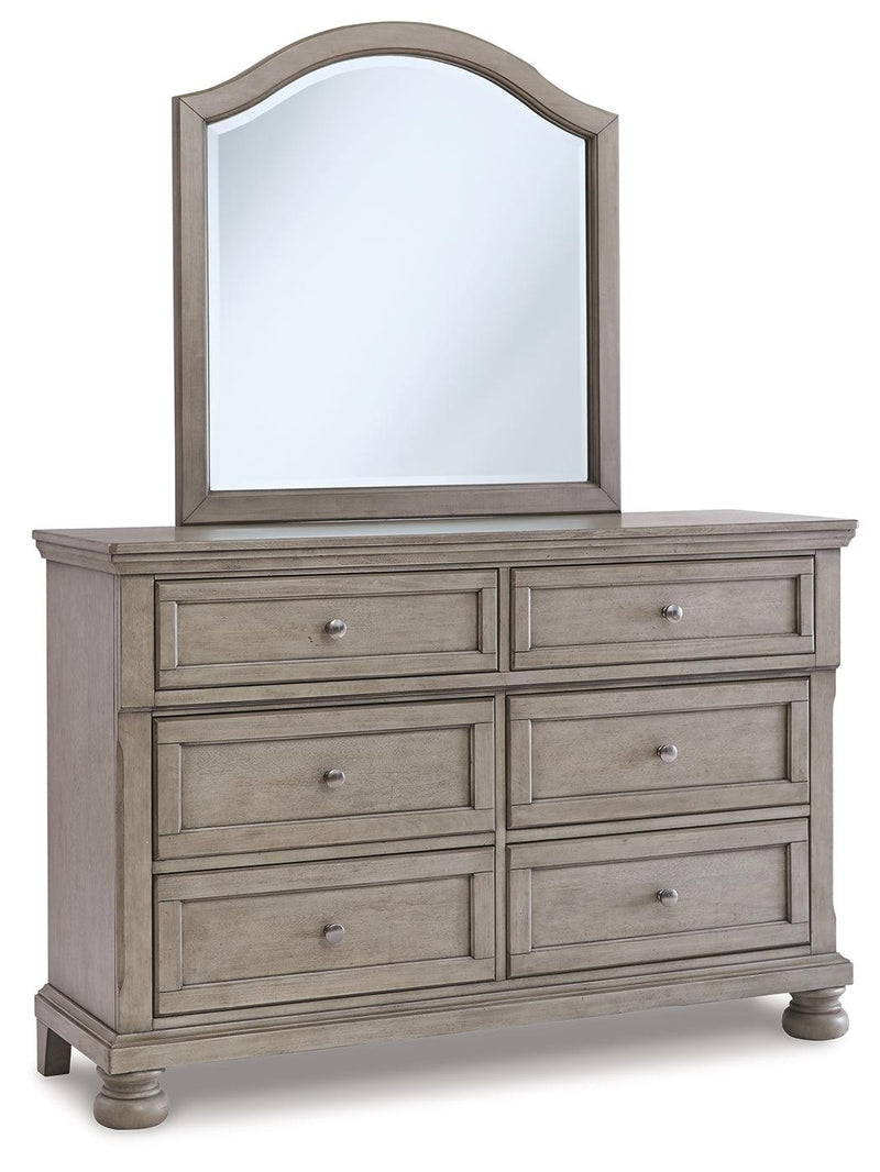 Lettner Light Gray Dresser And Mirror B733B20 - Ella Furniture