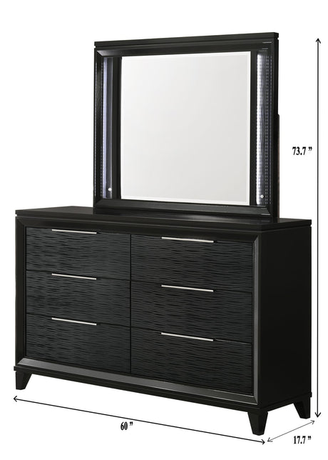 Cressida Black Upholstered Panel Bedroom Set view 9