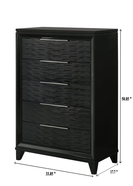 Cressida Black Upholstered Panel Bedroom Set view 14