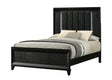 Cressida Black Upholstered Panel Queen Bed from Ella Furniture