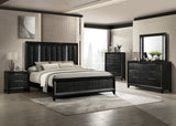Cressida Black Upholstered Panel Queen Bed view 2