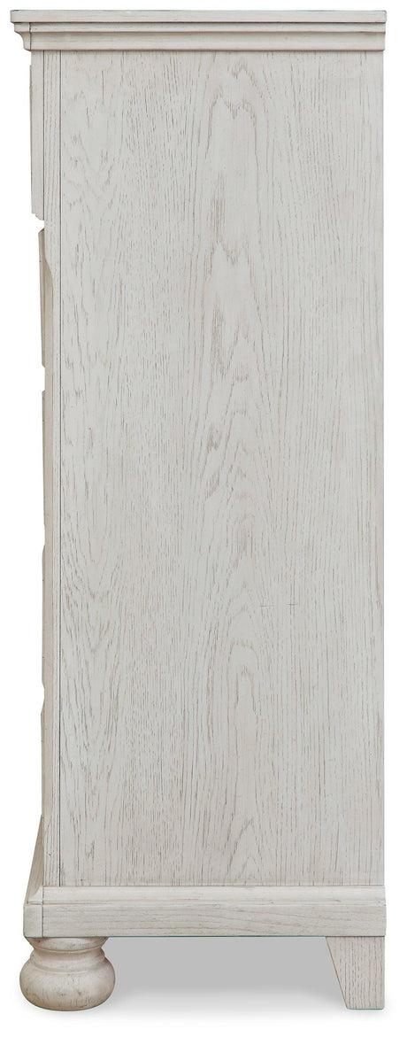 Robbinsdale Antique White Chest Of Drawers B742-45 - Ella Furniture