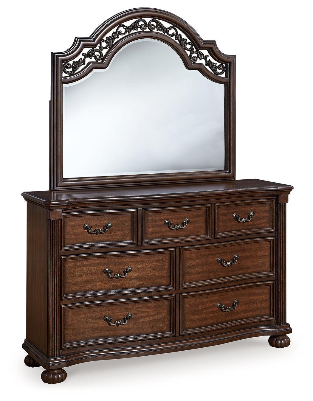 Lavinton Brown Dresser with Mirror by Ashley