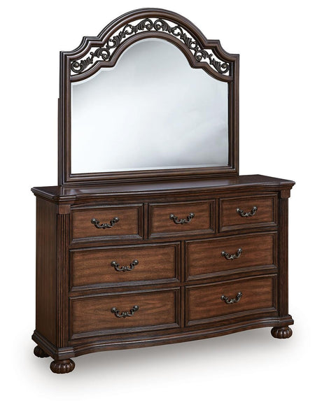 Lavinton Brown Poster Bedroom Set view 7