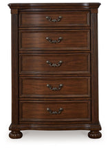 Lavinton Brown Wood Chest of Drawers