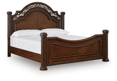 Lavinton Brown Poster Bedroom Set angled view