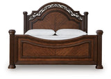 Lavinton Brown Poster Bedroom Set view 4