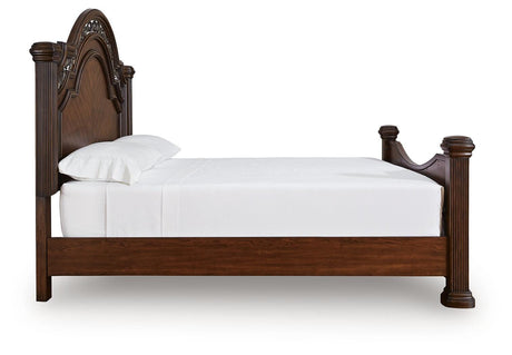 Lavinton Brown Poster Bedroom Set view 5