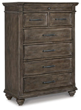Johnelle Gray Chest Of Drawers - Ella Furniture