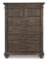 Johnelle Gray Chest Of Drawers - Ella Furniture