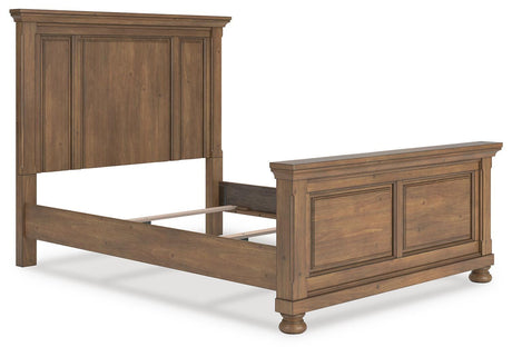 Feddinger Medium Brown Panel Bedroom Set angled view