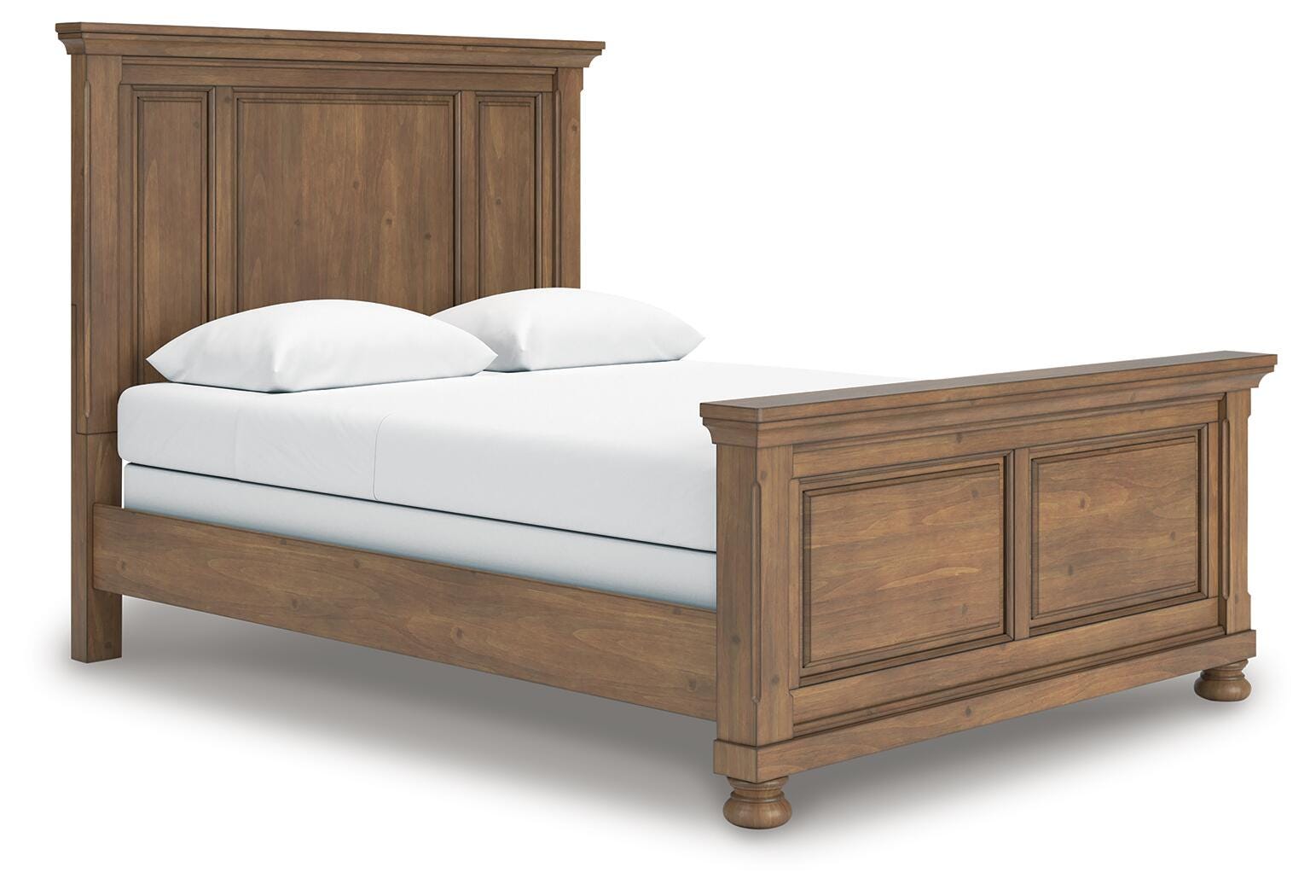 Feddinger Medium Brown Panel Bedroom Set angled view