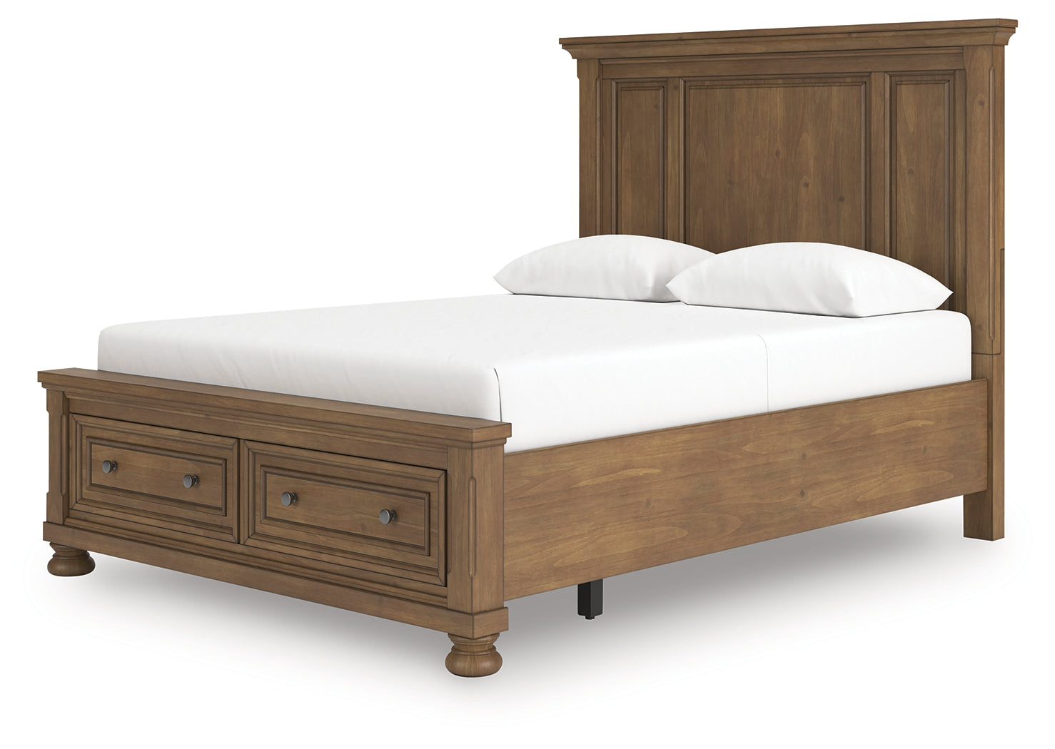 Feddinger Medium Brown Queen Panel Storage Bed