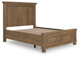 Feddinger Medium Brown Queen Panel Storage Bed