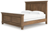 Feddinger Medium Brown King Panel Bed