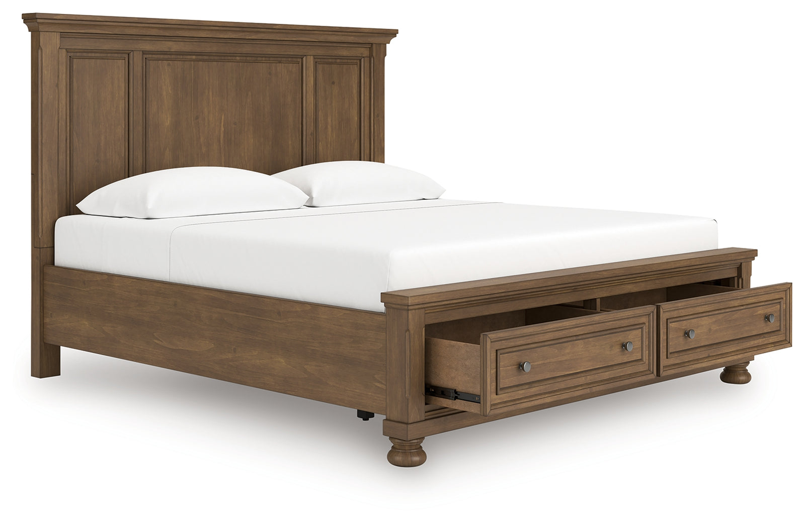 Feddinger Medium Brown King Panel Storage Bed