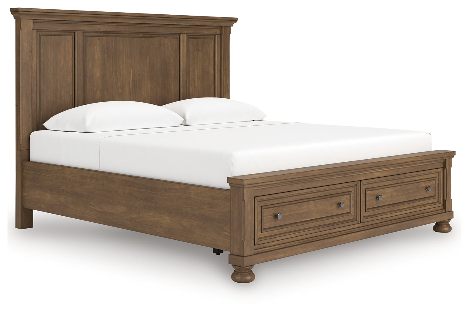 Feddinger Medium Brown King Panel Storage Bed