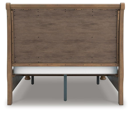 Feddinger Medium Brown Storage Sleigh Bedroom Set view 6