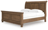 Feddinger Medium Brown King Sleigh Bed