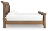 Feddinger Medium Brown King Sleigh Bed