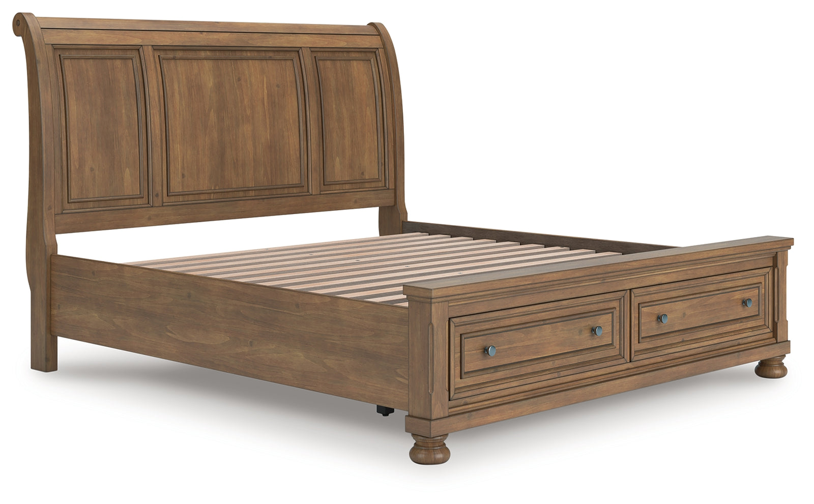 Feddinger Medium Brown King Storage Sleigh Bed