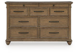Karallin Medium Brown Dresser view 4