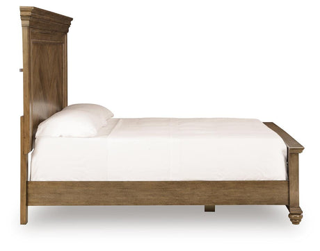 Karallin Medium Brown King Panel Bed view 5