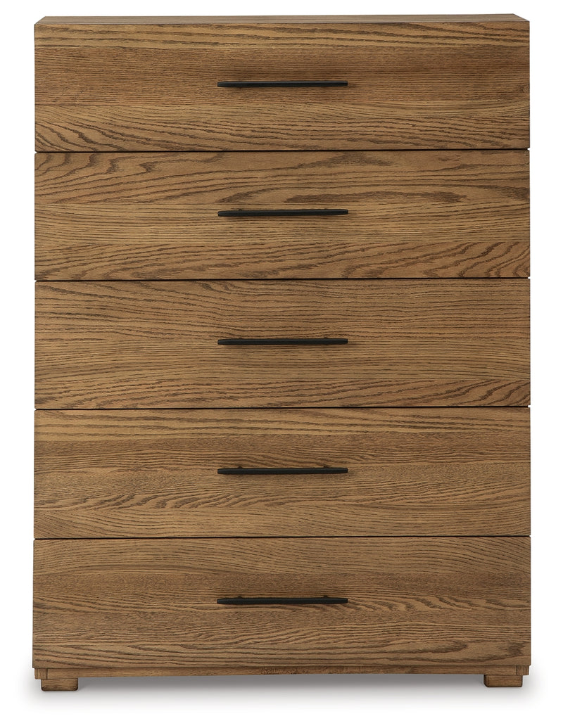 Dakmore Brown Upholstered Panel Bedroom Set