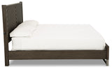 Arkenton Grayish Brown King Panel Bed