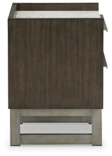 Arkenton Grayish Brown/White Nightstand