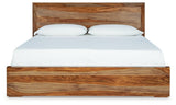 Dressonni Brown Queen Panel Bed