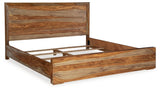 Dressonni Brown King Panel Bed