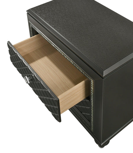 Giovani Dresser Gray, Modern Jewelry Tray Drawers - Ella Furniture