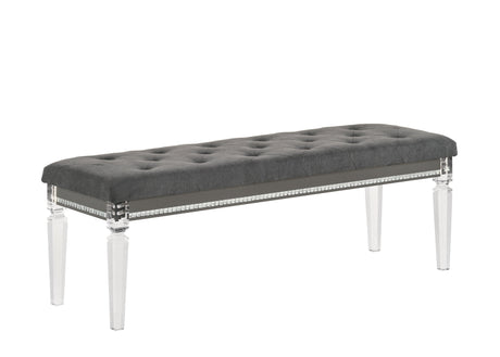 Giovani Gray Contemporary And Modern King Fabric Upholstered Tufted Panel Bed - Ella Furniture